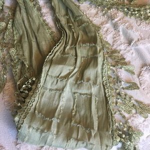 Sage Green Behemian Fashion Scarf